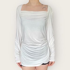 Square neck long sleeves from white house black market